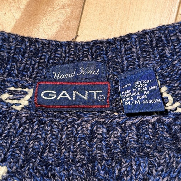 Vintage 90s Gant Cable Hand Knit Sweater - Picture 5 of 9